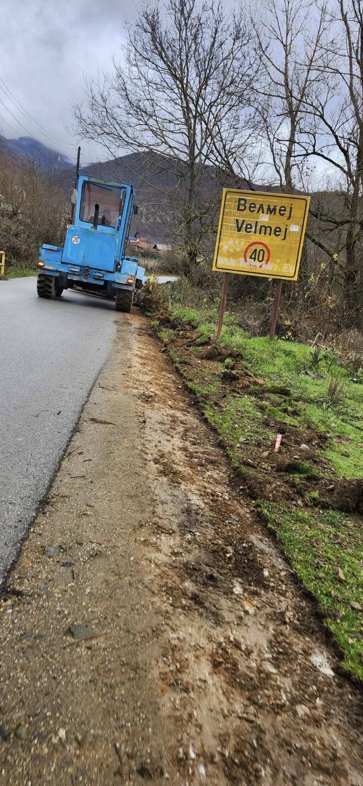 Започнавме со уредување на банкините покрај локалните патишта