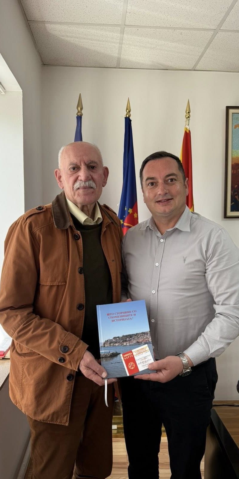 Градоначалникот Сиљаноски одржа средба со претставници од Сојузот на борци од Охрид и Дебрца